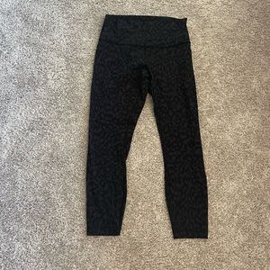 Lululemon wunder under leopard leggings